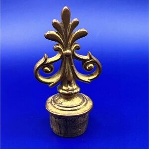 Vintage Brass Goldtone Louis IV French Countryside Decorative Finial